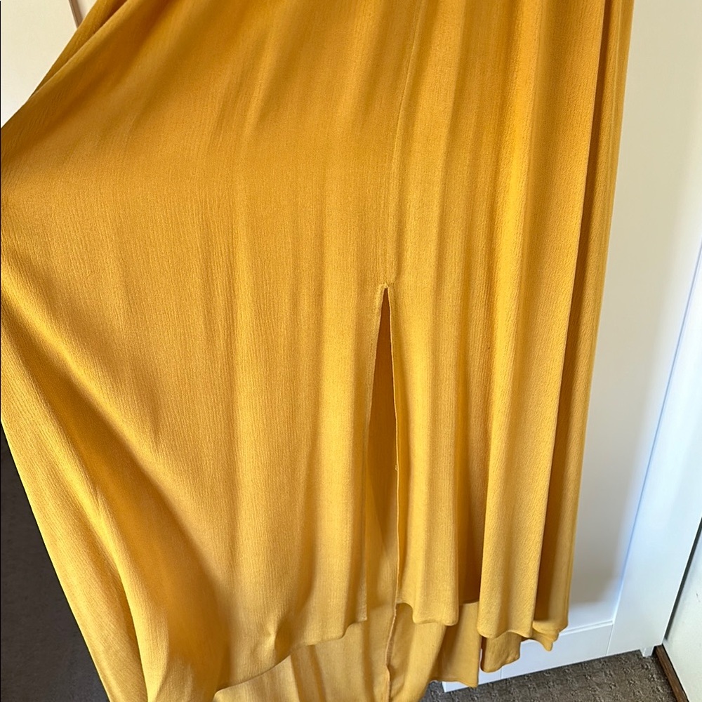 Astr Mustard Yellow Halter Maxi Dress - Picture 5 of 5